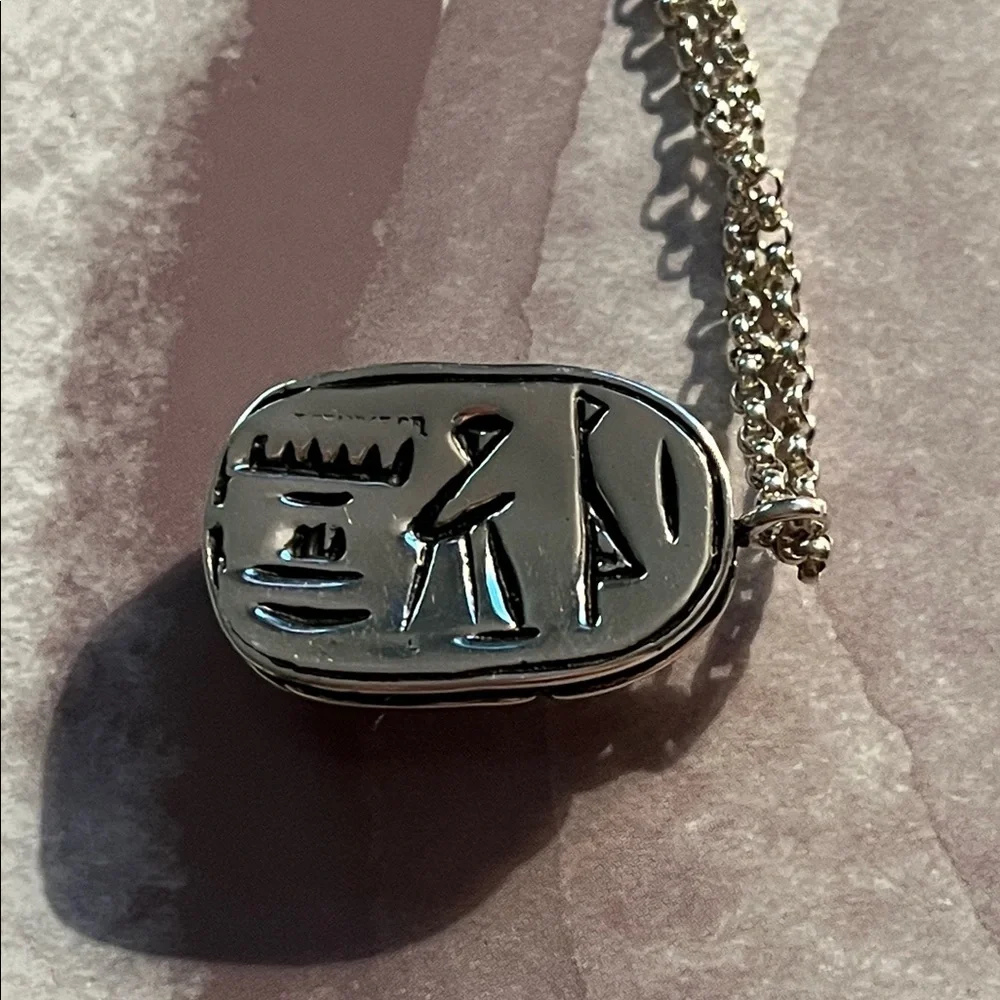 Tiffany & Co. Silver Scarab necklace NO LONGER MADE RARE